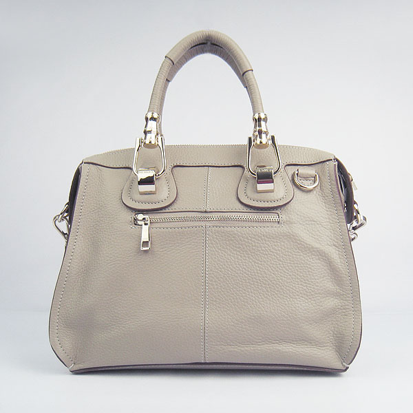 Fake Hermes New Arrival Double-duty leather handbag Grey 60669 - Click Image to Close